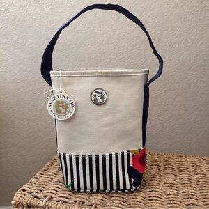 NWT SPARTINA 449 | Double‎ Wine Caddy Shelter Cove Cotton Linen